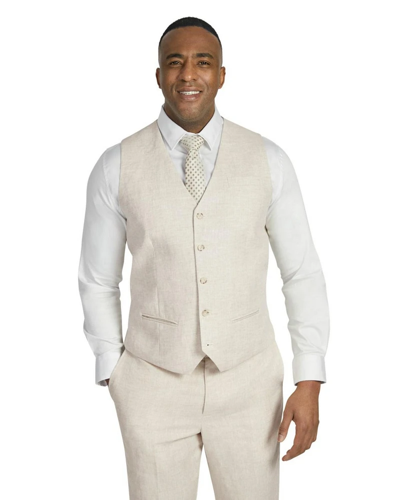 Johnny Bigg Big & Tall Jude Linen Waistcoat