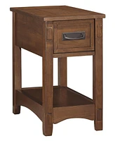 Slickblue Chair Side End Table with 1 Drawer and Open Bottom Shelf for Functional and Stylish Storage