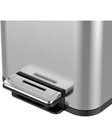 gaomon 30 Liter/8 Gallon Trash Bin, Stainless Steel Trash Can