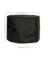 Sunnydaze Decor 22.5-Inch Round Fire Pit Cover - Cylinder Shape - 420D Oxford Cloth - For Smokeless/Non-Smokeless Fire Pits - Black