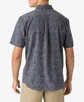 O'Neill Men's Trvlr Short Sleeve Printed Button-Front Performance Shirt