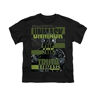 Batman Boys The Unmask Truth Short Sleeve Tee / T-Shirt