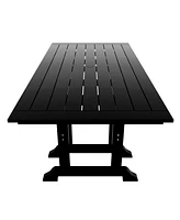 WestinTrends 7-Piece Hdpe Outdoor Dining Patio Table and Chairs Set