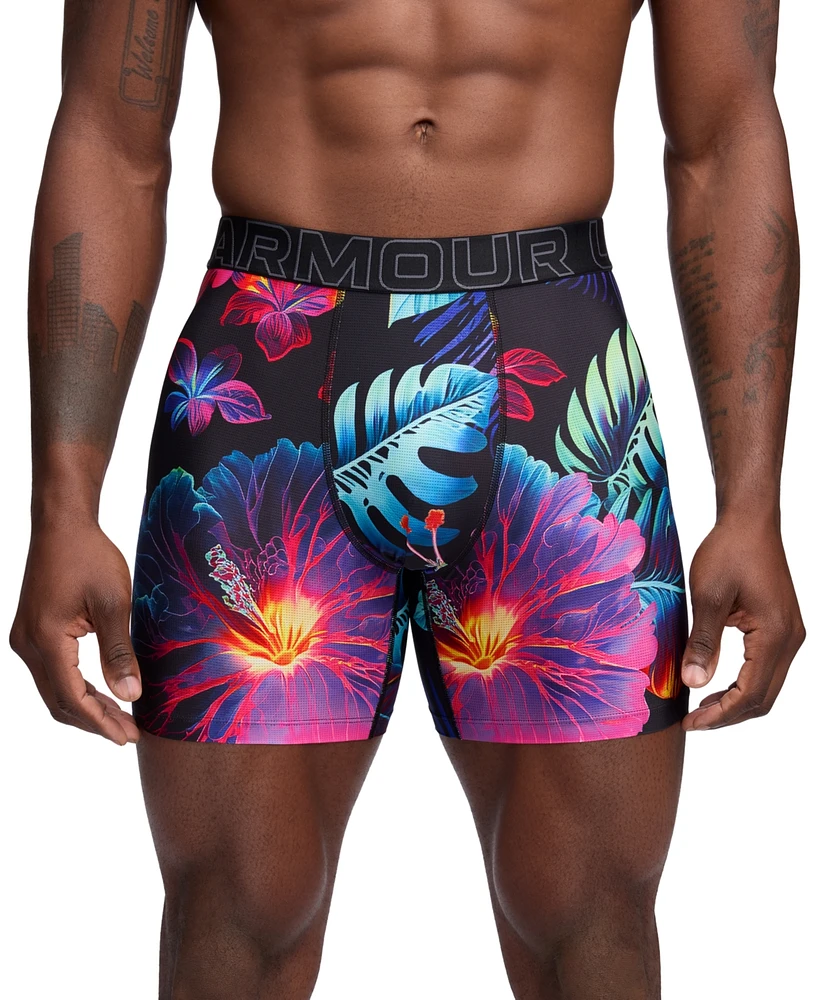 Under Armour Men's Performance Tech Mesh Graphic 6" Boxer Briefs