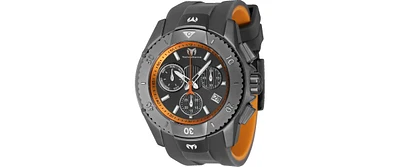 TechnoMarine Men's Tm-621032 UF6 Quartz Chronograph Orange, Gunmetal Dial Watch