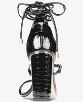 Things Ii Come Women's Kaysee Luxurious Block-Heel Strappy Dress Sandals