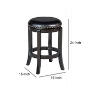 Slickblue Round Leatherette Swivel Counter Stool – Comfortable and Stylish Seating for Kitchen & Bar