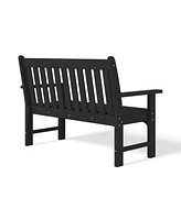 WestinTrends Outdoor 2-Person All-Weather Hdpe Front Porch Garden Bench