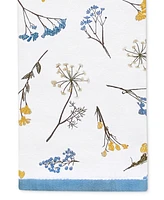 Lenox Wildflowers Printed & Embroidered Kitchen Towels, Set of 2