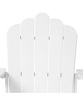 WestinTrends Outdoor Patio Hdpe Adirondack Chair With Cup Holder