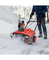 Mecale 20 Inch 120V 15Amp Electric Snow Thrower with 180° Rotatable Chute