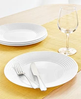 Arch Studio Opal Glass Spiral Dinner Plates, Set of 4, Exclusively at Macy's