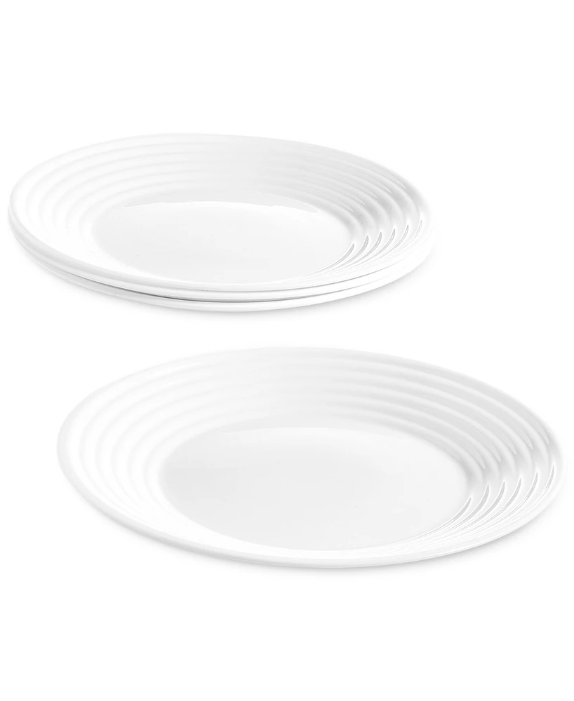 Arch Studio Opal Glass Spiral Salad Plates, Set of 4, Exclusively at Macy's