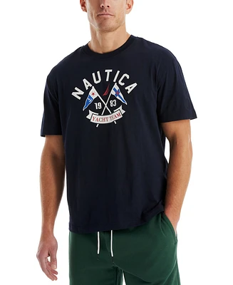 Nautica Men's Short Sleeve Sailing Graphic Sleep T-Shirt