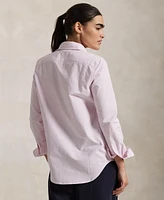 Polo Ralph Lauren Women's Stretch Slim Fit Striped Oxford Shirt