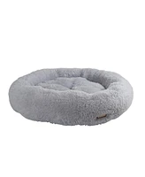 Armarkat Extra Large, 41 Inches Round Fluffy Dog Beds for Large Dogs, Anti-Anxiety Plush Dog Bed, Machine Washable Gray Pet Bed C71NHS