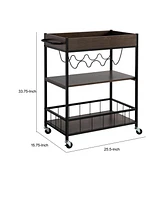 Slickblue Modern Kitchen Bar Cart for Stylish Home Storage and Entertaining