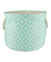 Bone Dry Collapsible Pet Storage Bin Lattice Paw Print