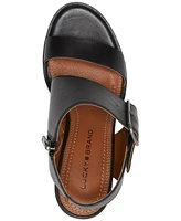 Lucky Brand Women's Darnah Cutout Block-Heel City Sandals