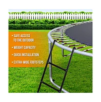 SereneLife Outdoor Trampoline Safety Ladder, Galvanized Steel