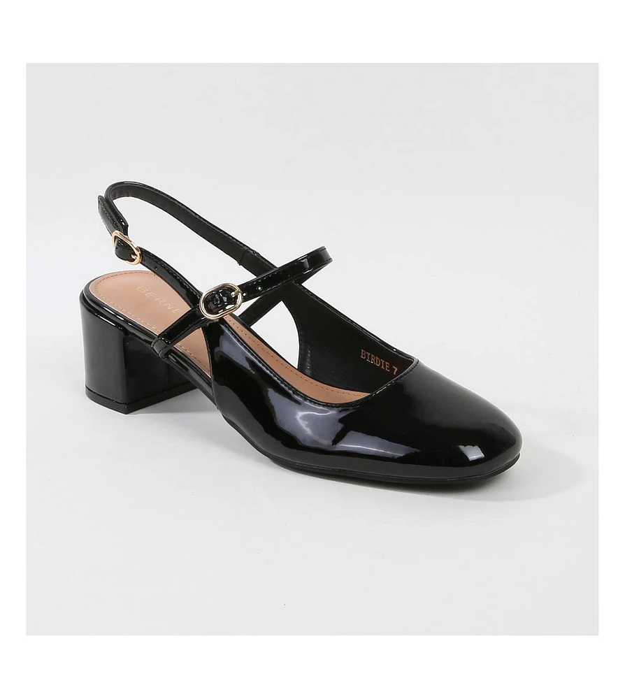 Berness Birdie MaryJane Block Heels