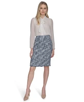 Calvin Klein Women's Tweed Pencil Skirt