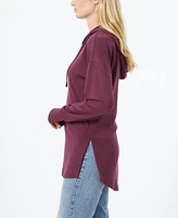 Cable & Gauge Women's Yummy Zip Front Hoodie Tunic