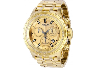 Invicta Men's 37325 Reserve Quartz Chronograph Gold Dial Watch