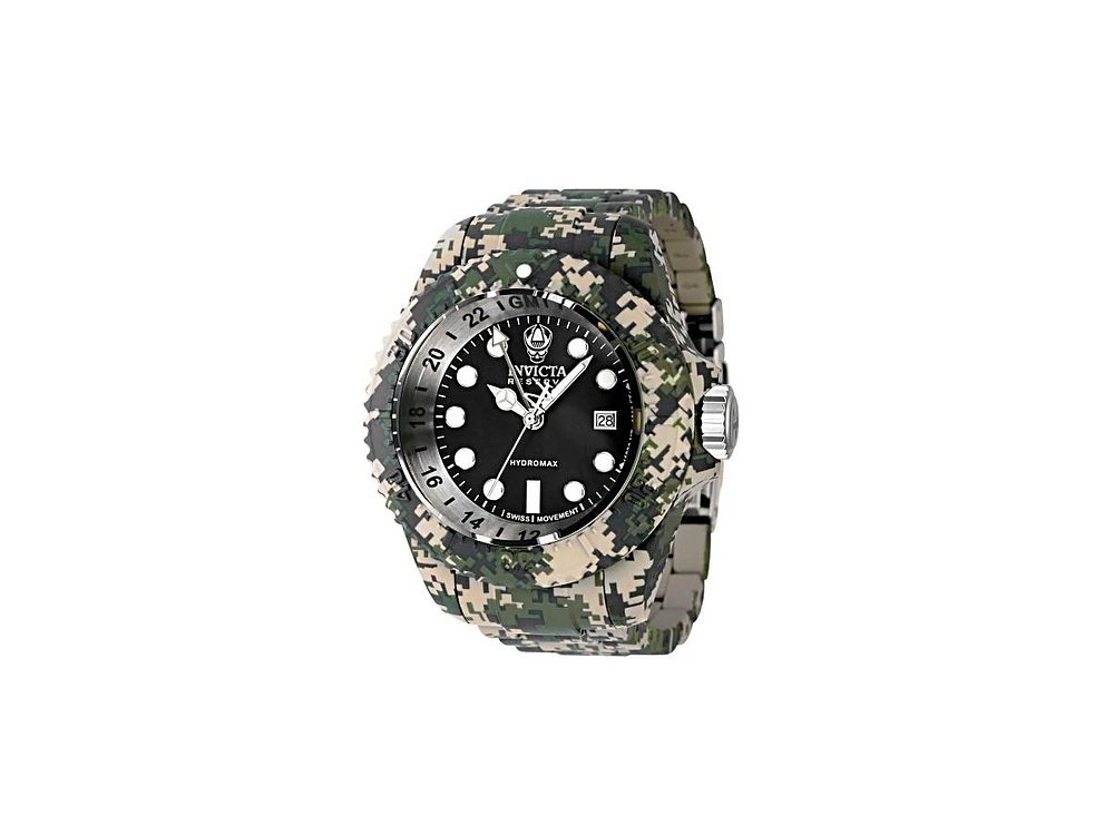 Invicta Men's 40462 Reserve Quartz 3 Hand Black Dial Watch