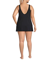 Lands' End Plus Scoop Neck Swim Dress Swimsuit