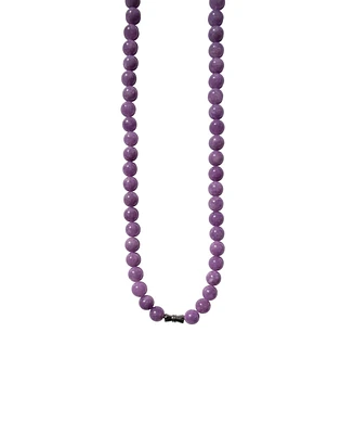 seree Lilac — Purple jade beaded necklace