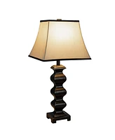 Sunnydaze Decor Stately Shapes Resin Accent Table Lamp Set of 2 - 29" H - Modern Tall Bedside Lamps - Plug-In Electric - Bulb Included