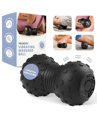LifePro Vibrating Massage Ball - 4-Speed Peanut Massager for Deep Tissue Therapy, Mobility & Muscle Recovery