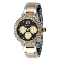 Invicta Women's 48115 Bolt Quartz Chronograph Black, Gold Dial Watch