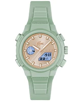 Lacoste Women's LC33 Green Silicone Strap Watch, 40mm