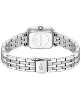 Lacoste Women's Parisienne Silver Tone Stainless Steel Bracelet Watch, 28.3 x 20.7mm