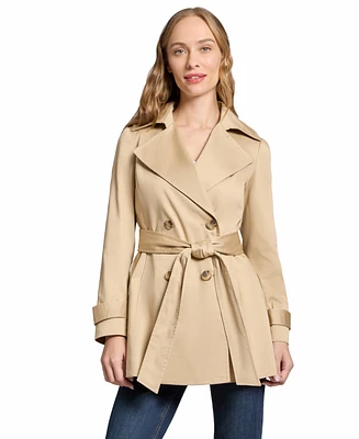 Jones New York Women's Trench Double Breasted Collared Coat