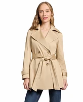 Jones New York Women's Trench Double Breasted Collared Coat