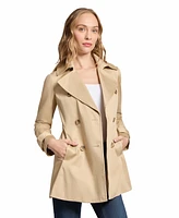 Jones New York Women's Trench Double Breasted Collared Coat