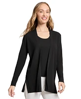 Jones New York Women's Long-Sleeve Side-Slit Cardigan Sweater