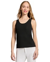 Jones New York Women's Sutton Ribbed Scoop-Neck Tank Top