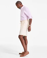 Club Room Men's Linen 9" Drawstring Shorts, Created for Macy's