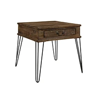 Slickblue Square Side End Table with 1 Drawer Stylish and Functional Storage for Living Room or Bedroom