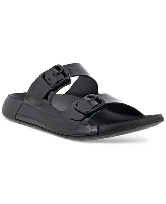 Ecco Women's Cozmo Two Band Leather Buckle Sandals