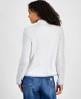 Tommy Hilfiger Women's Contrast-Trim Band Jacket