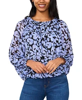 CeCe Women's Puff Long Sleeve Top