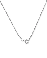 Diamond Curving 18" Pendant Necklace (1/3 ct. t.w.) in 10k White Gold