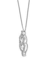 Diamond Pendant Necklace (1/2 ct. t.w.) in 14k White Gold