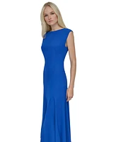 Dkny Women's Jewel-Neck Sleeveless Asymmetric-Hem Dress
