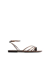 Schutz Women's Inez3 Round Toe Flat Sandals